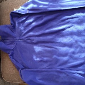 Half zip fleece, blueish purple, size L